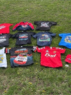 Lot Of 12 Vintage 90s NASCAR  T-Shirt Graphic Bundle